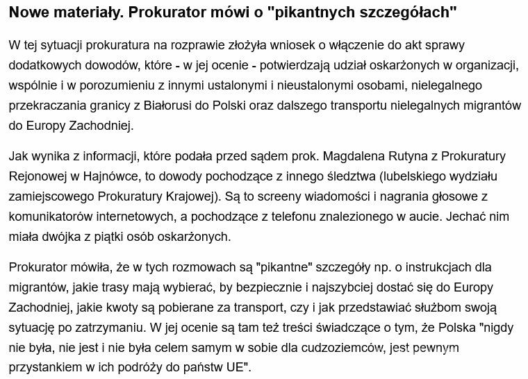 Zarzuty dla przemytników