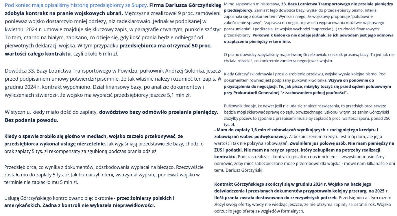 Wydymany przedsiębiorca